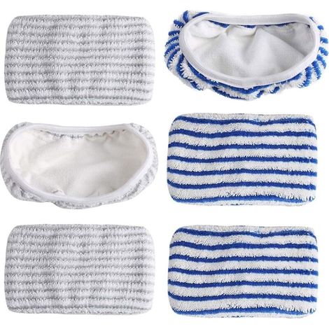 6 Ersatz-Wischmopppads für Rowenta Clean & Steam ZR005801/RY7/RY8
