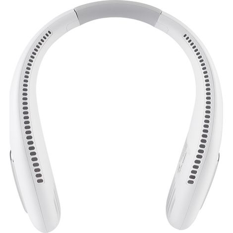 Ventilateur de cou portable, rechargeable par USB, mains libres, sans pales, 3 vitesses, 70° de sortie d'air, réglable, pour rafraîchir votre peau en (1/5)