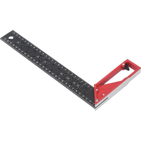 Professioneller Mehrwinkel-Zimmermannswinkel, 30 cm L-förmiger Aluminium-Markierungslineal, Messwerkzeug für Zimmerleute, Präzision und Langlebigkeit. (1/5)