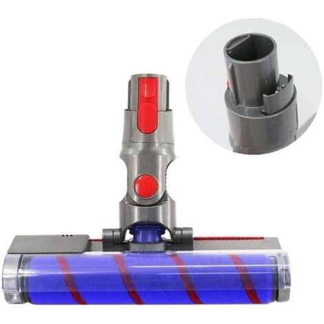 Brosse Compatible avec Aspirateur Dyson V7, V8, V10, V11, V15, Brosse Rotative Motorisée Électrique Turbo avec LED, Accessoire Tête d'aspirateur, pour Sols Durs et Moquettes (1/2)