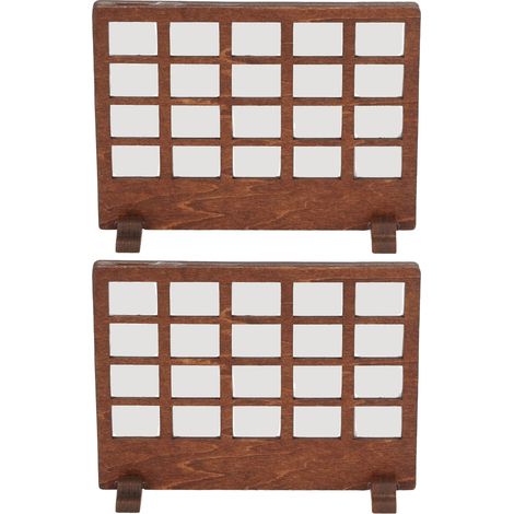Paravent pour maison de poupée en bois de tilleul à l'échelle 1:12, meubles miniatures pour maisons de poupée aux échelles 1:12 et 1:6. (1/5)