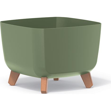 Prosperplast Blumentopf GRACIA SQUARE Grün 29 cm