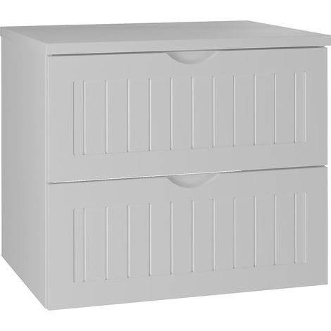 Mueble bajo lavabo 60cm encimera Soline Blanco (1/5)