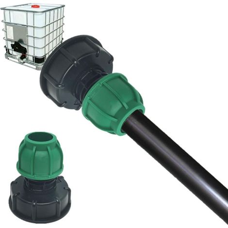 IBC - Portable Ton Barrel Accessoires Joint de tuyau de jardin Adaptateur de joint de tuyau PE sûr et durable pour connecteurs, 25 (1/5)