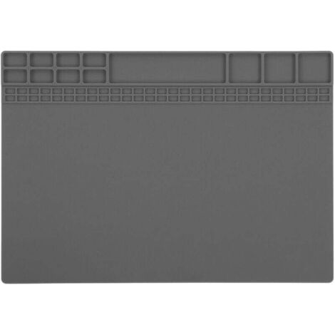 BUNTHAUS PA Tapis De Soudure En Silicone Résistant À La Chaleur Pour Réparation Électronique Isolation Entretien Gris (1/4)