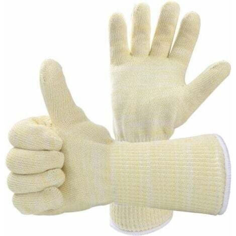 1 Paire Gants de Barbecue Gant Anti-Chaleur Taille Universelle Grill - Gants de Cuisines Résiste Jusqu'à 500°C Gants de Four pour BBQ, Grillades, Cuisson au Four, Cheminée, Gants de Soudeur