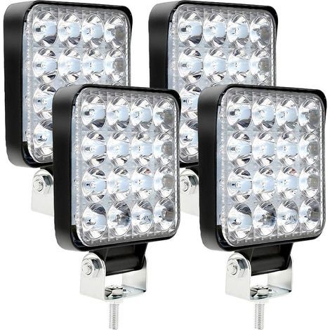 x 48W 16 LED Wasserdichte IP67 Aluminium-Arbeitsscheinwerfer für Traktor, Motorrad, LKW, ATV, SUV (1/5)