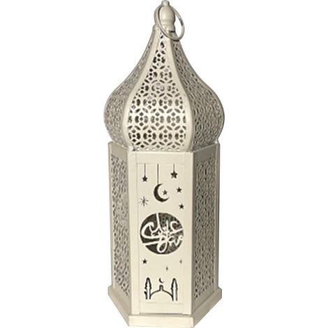 LED Ramadan en fer forgé lanterne à vent pour chambre salon (1/4)