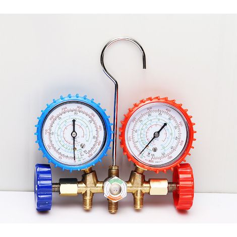Kit de service auto pour climatisation, jeu de collecteur en alliage, outil de fluorure AC, ensemble de jauge de réfrigérant (1/5)