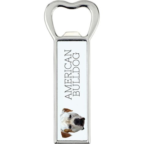 Bulldog americano - abrebotellas con foto e inscripción para cerveza Art-Dog (1/5)