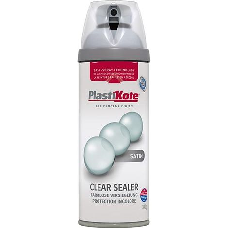 PlastiKote 440.0024001.076 Twist & Spray Satin Clear Sealer 400ml PKT24001