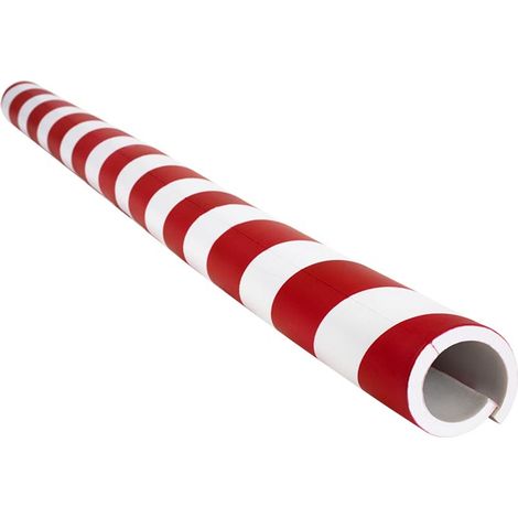 Amortisseur de chocs 1m pour tube Ø50 à 100mm - Rouge/Blanc - 8002053