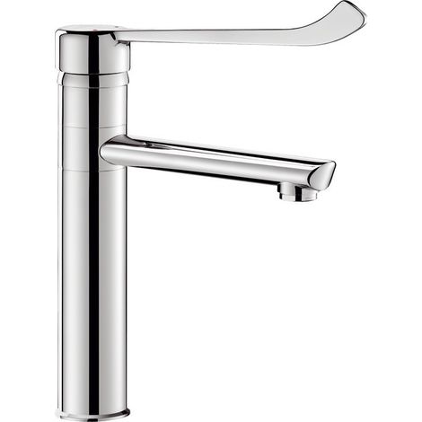 Delabie EHM pour lavabo bec pivotant haut H165 L220, levier hygiénique