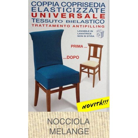 COPRISEDIA ELASTICIZZATO NEW YORK INTERO NOCCIOLA MELANGE (1/2)