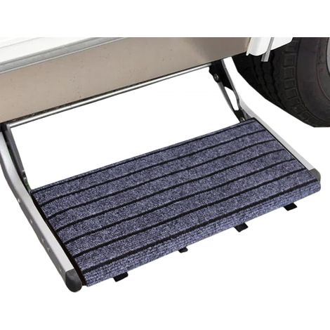 2 articles,Gris,Couvre-marches pour camping-car,Housses d'escalier antidérapantes pour camping-car, protection réglable et résistante aux intempéries