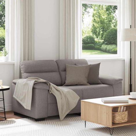 2-Sitzer-Sofa Taupe 120 cm Stoff vidaXL (1/5)