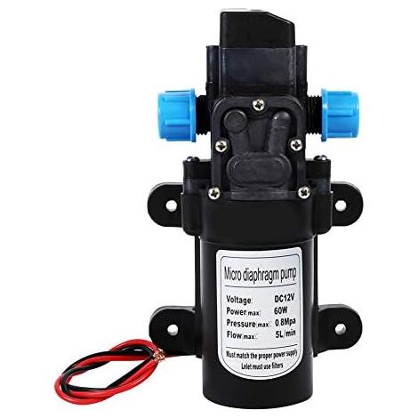 1 Pompe à membrane DC12V, auto-amorçante 5L/min, haute pression 116 PSI, pour caravane, bateau, jardin (1/5)
