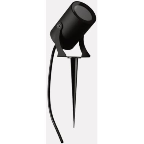 Lampe à piquet lampadari bartalini azibi gu10 led aluminium verre, couleur noir
