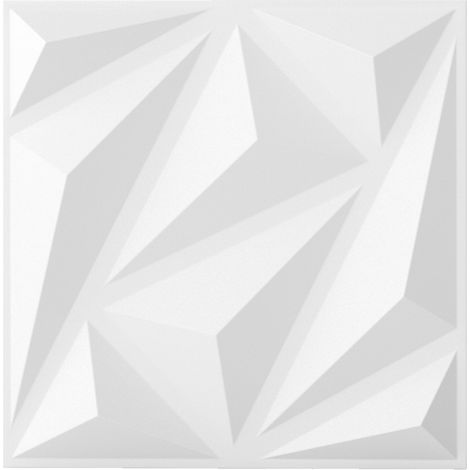 COSTWAY 20-Pack 3D Acoustic Wall Panels Soundproof Interior Decoration-White