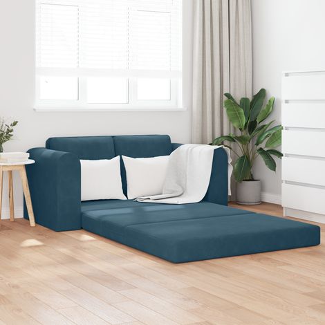 Maison Exclusive - Schlafsofa Blau 148 x 71 x 83 cm Samt (1/5)