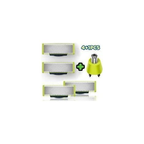 Lames de rasoir OneBlade compatibles avec les modèles OneBlade Pro pour hommes Lot de 5 pièces (4 lames standard + 1 lame précision) (1/5)