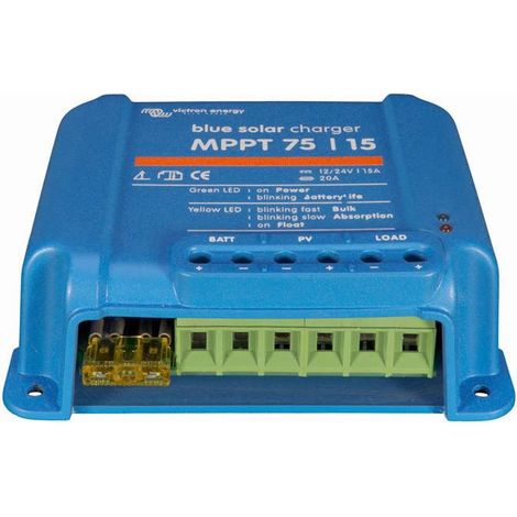Victron – Régulateur solaire MPPT 15A 12/24V – Optimisation +30% énergie – Protection IP65 contre humidité – Longue durée de vie batterie