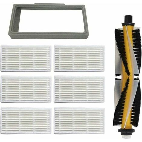 Kit de repuestos para aspiradoras LYCXAMES Proscenic 780T y 790T: Incluye 6 filtros, marco para el filtro y cepillo giratorio. - Crezuo (1/3)