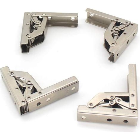 4pcs 90 Degree Folding Door/Shelf Hinges for Table Furniture