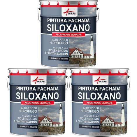 Pintura de siloxano para exteriores y fachadas, de alto poder hidrófugo - ARCAFAÇADE SILOXANE