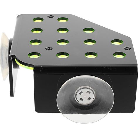 Support Acrylique Rack Double Couches Fluorescent Vert pour Aquarium Corail Dur