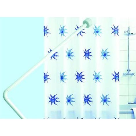 BASTONE PER DOCCIA VASCA CON TELAIO CM 80X170 BIANCO (15592) (1/2)