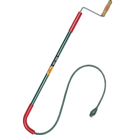 Appareil de nettoyage WC WC100 L.90cm Spirale ondulée D.11mm Krallen D.30mm (1/2)