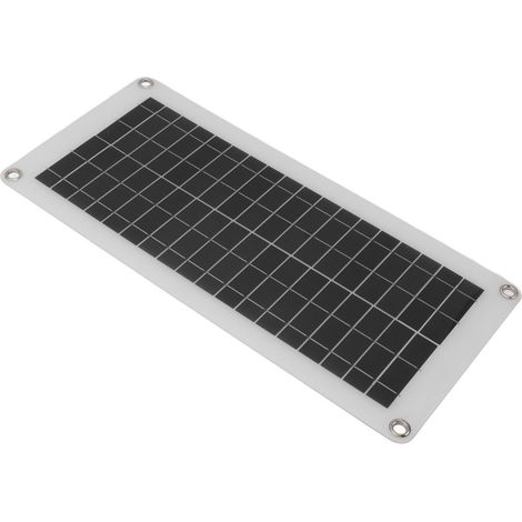 Kit panneau solaire 10 W 18 V à haut rendement de conversion, contrôleur de charge solaire portable 20 A avec boîtier de batterie pour voiture, bateau et extérieur (1/5)
