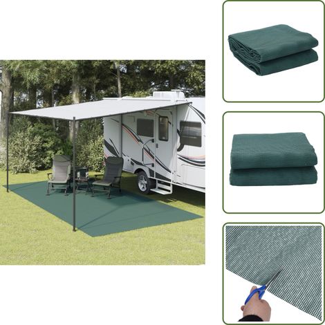 Zeltboden - vidaXL Zeltteppich Grün 6x3 m - Camping (1/5)