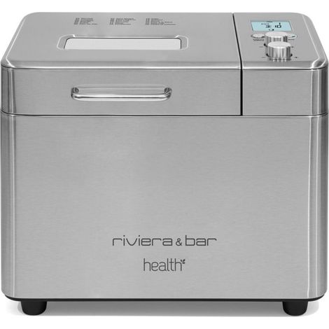 Machine à pain 1kg 500W inox – 18 programmes – Pétrissage pour pâtes lourdes et légères – Départ différé jusqu'à 15h – Riviera & Bar (1/5)