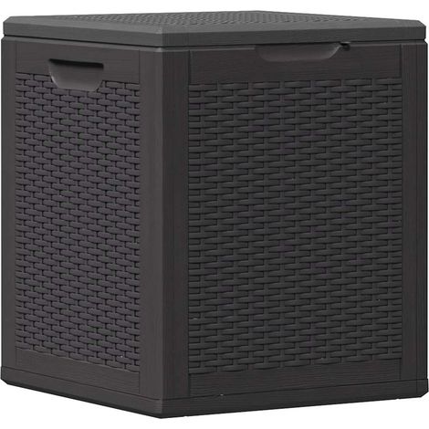 Maison Exclusive - Baule da Giardino 90 L Nero in Rattan PP (1/5)