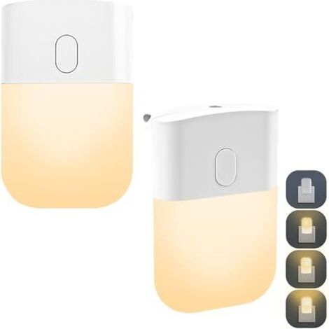 LED-Nachtlicht für Kinder – 2er-Pack, mit automatischem Dämmerungssensor, Plug-and-Play-Design, warmweiß, ideal für Küchen, Flure und Treppenhäuser