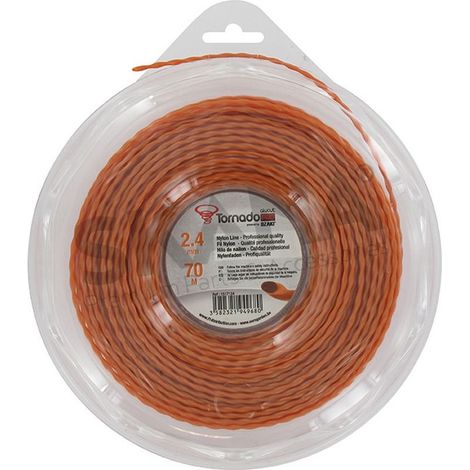 BLISTER-TRIMMERLINIE 2,4 MM RIF 1517124 KOMPATIBEL MIT TORNADO