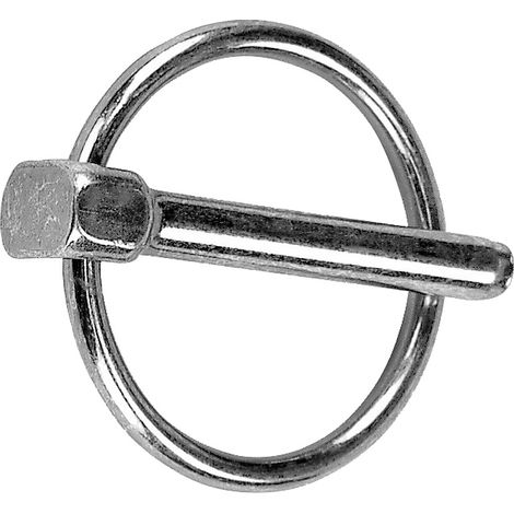 Goupille R (R-clip) CHAUBEYRE 11 mm anneau 45 mm zinguée réf. 8080713