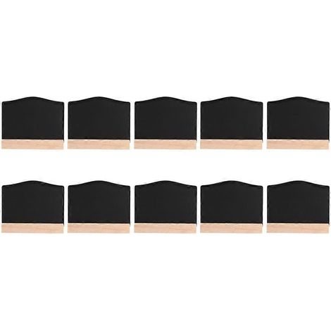 Lot de 10 mini ardoises décoratives de Noël, tableau noir suspendu pour sapin, fête, bar et décoration maison (1/5)