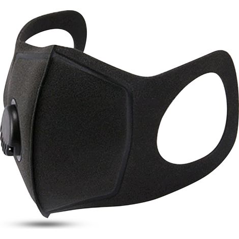 Masque Anti-Poussière Réutilisable Avec Valve Et Filtre À Charbon Actif Pour Extérieur Et Bricolage - Noir (1/5)