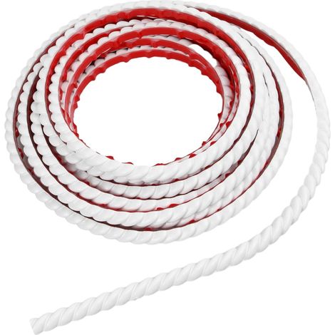 Garniture Murale Autocollante, 5 m Garnitures Murales Flexibles Garniture De Moulage, Moulage De Couronne Pour Armoire,Cadre de Miroir,Plafond,Armoire,Bord Mural,DéCoration De La Maison, 1cm (1/5)