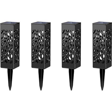 Lámpara solar LED para exteriores, resistente al agua y con red protectora, ideal para decorar su césped, jardín o patio. (1/5)