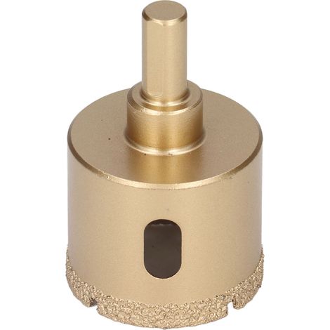 Scie cloche diamant 42mm acier carbure carrelage porcelaine verre foret triangulaire ouvre-trou perforateur (1/5)