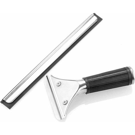 Professioneller Edelstahl-Fensterabzieher mit 25 cm langem Abziehblatt für Küche, Fenster, Badezimmer und Auto (1/5)