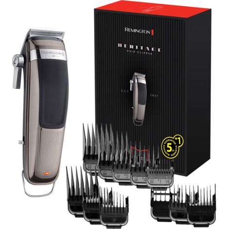 Haarschneidemaschine Remington HC9100 Heritage kabellos mit 11 Aufsteckkämmen, 1,5–25 mm (1/5)