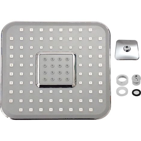 Soffione doccia x bagno quadrato moderno effetto pioggia 15 x 15 CM Art. 59162