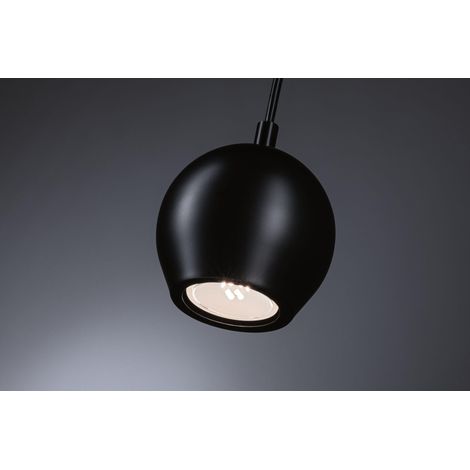 Luminaire en suspension LED Shima IP44 GU10 max. 10W Noir éclairage de salle de bain - luminaire sans ampoule (1/5)