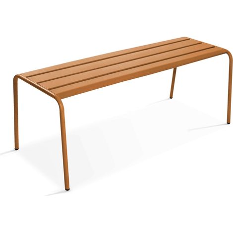 Banc de jardin en acier Caramel - Palavas
