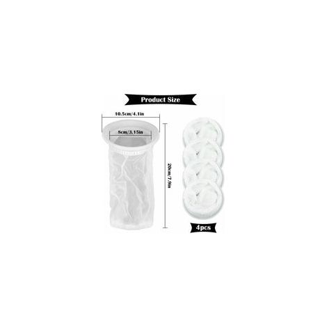 Lot de 4 Filtres à Eau de Pluie pour Réservoir IBC 1000 litres, en Nylon avec Raccord pour Couvercle IBC (1/4)